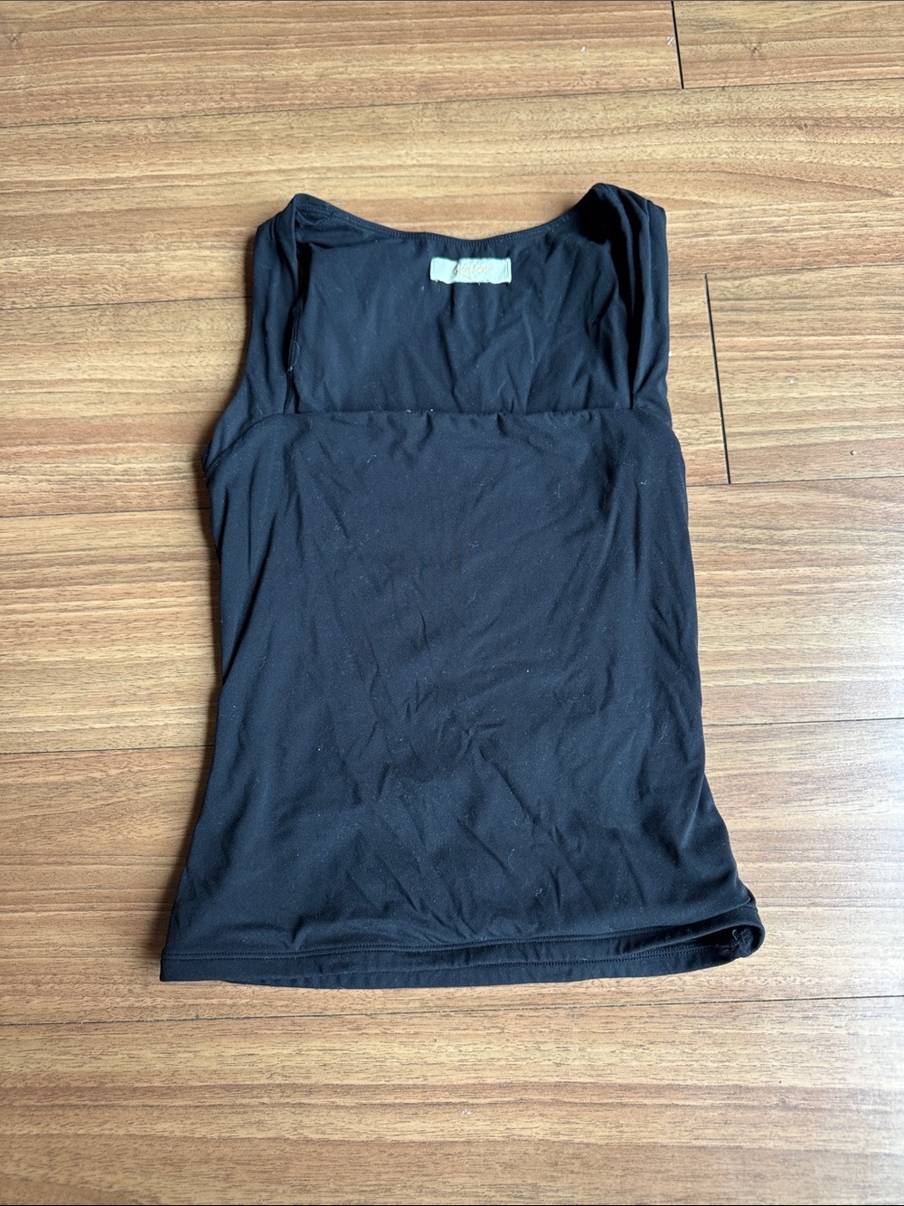 Square neckline tank top